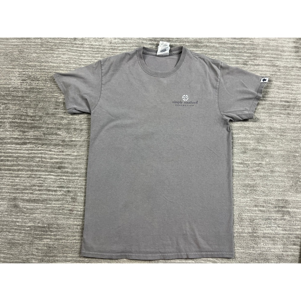 Simply Southern T-Shirt Womens Small Gray She Believed She Could Graphic Tee